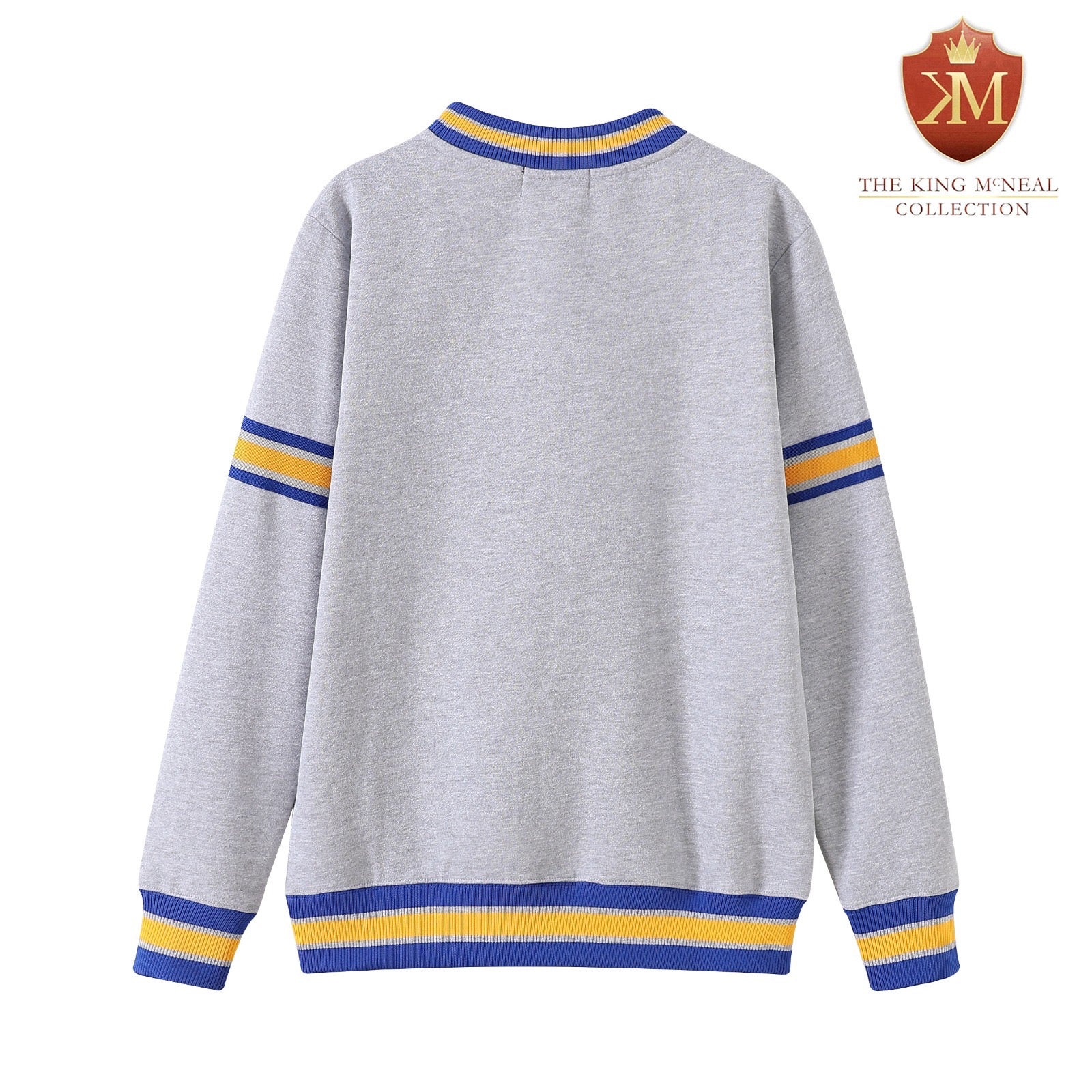 SGRho Grey Chenille Pocket Crewneck