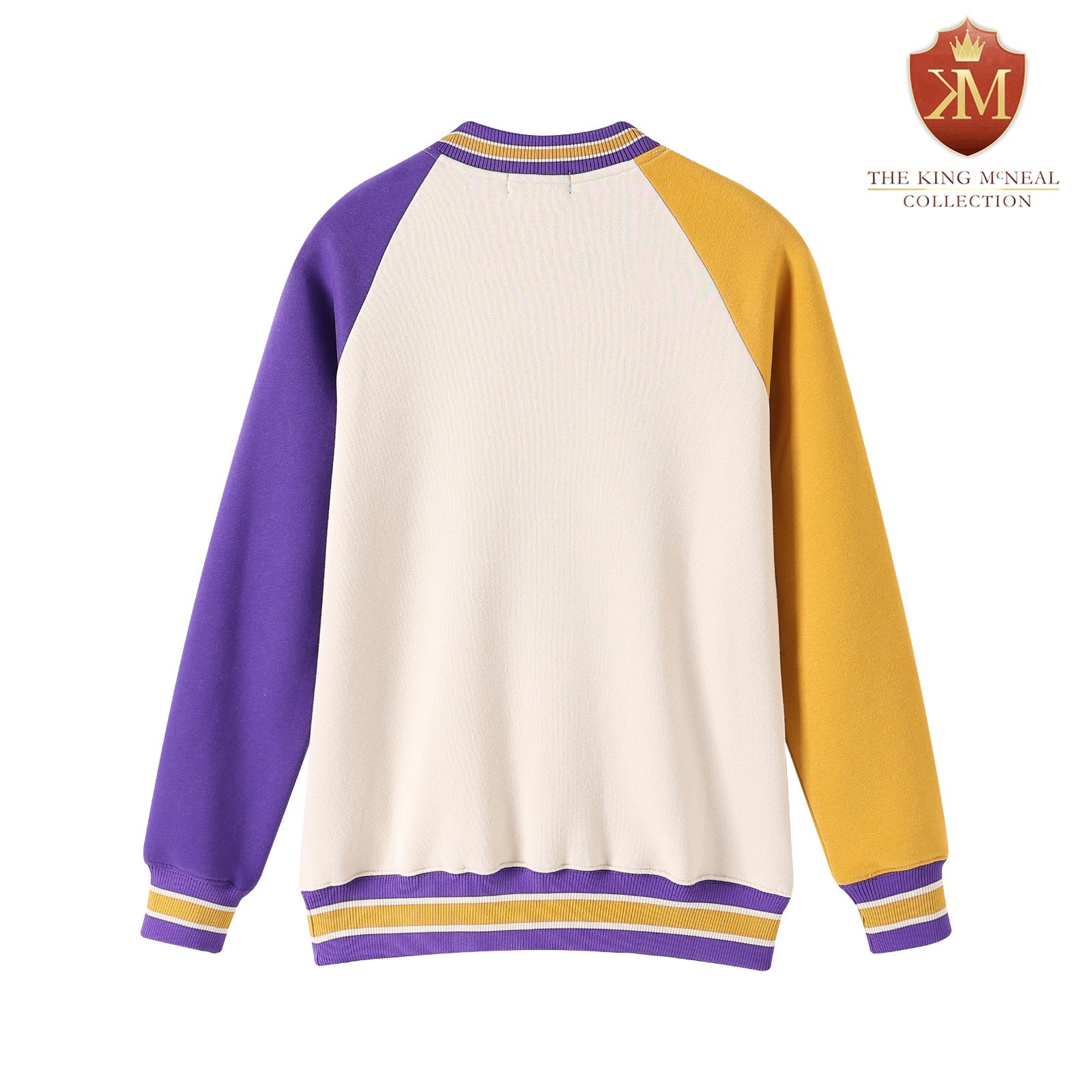 Omega Opposite Sleeve Crest Chenille Crewneck