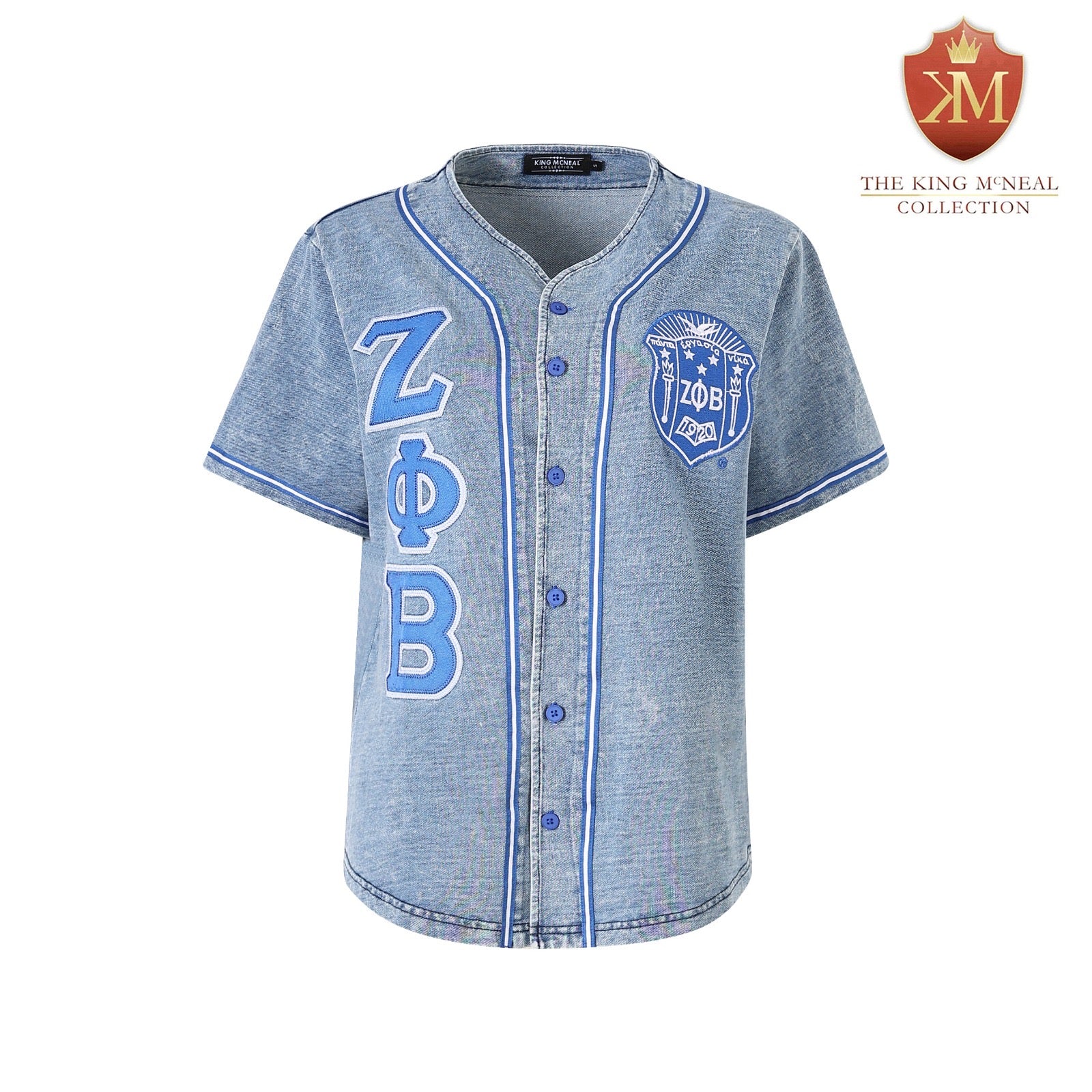 Zeta Denim Baseball Jersey