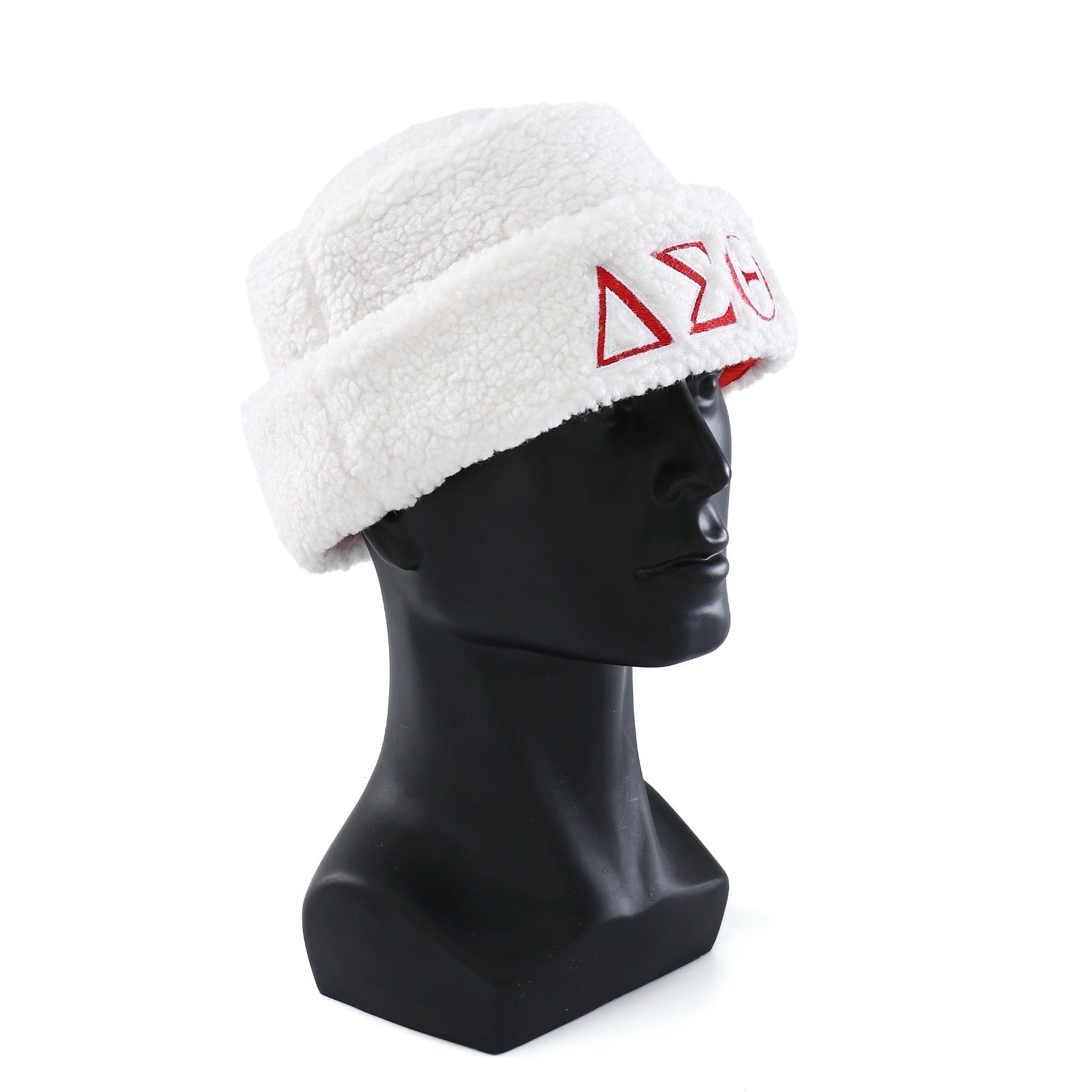 Delta White Sherpa Beanie Hat