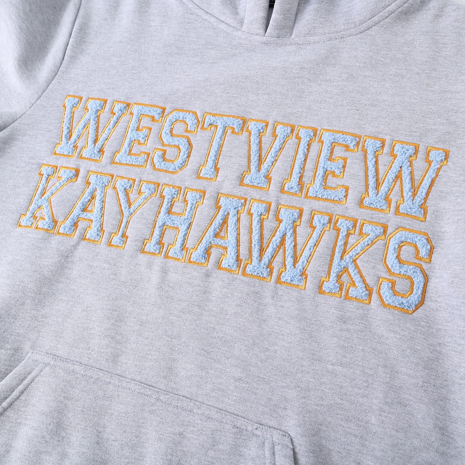 Westview Kayhawks Grey Hooded Sweatshirt