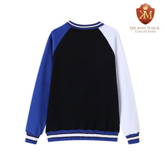 Zeta Crest Chenille Black Crewneck (Unisex Size)