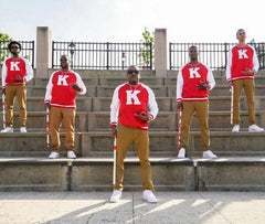 Kappa White/Red Chenille Crewneck