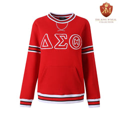 Delta Sigma Theta Red Chenille Crewneck