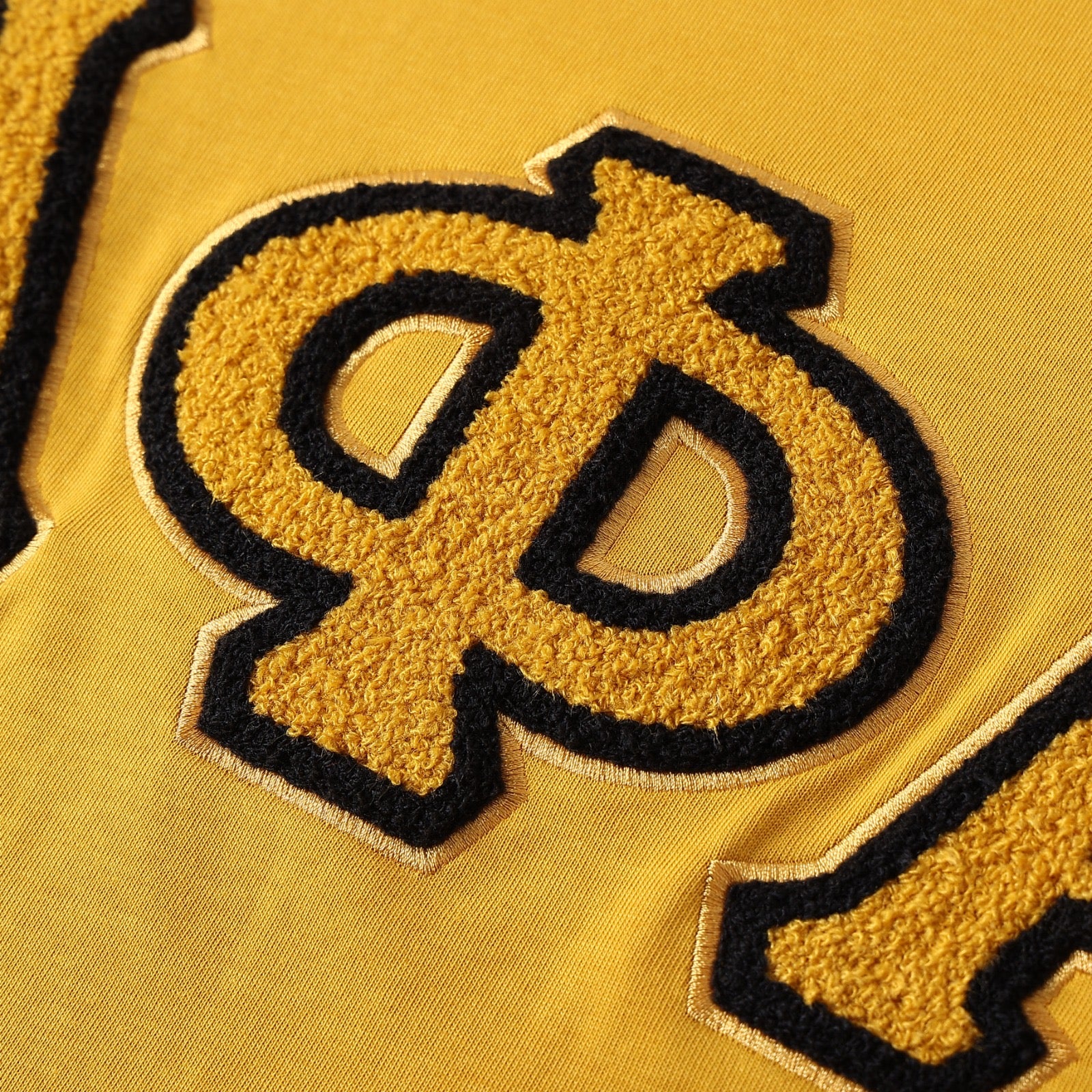 Alpha Premium Old Gold Chenille letter T-Shirt