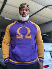 Omega Purple Ω Chenille Crewneck