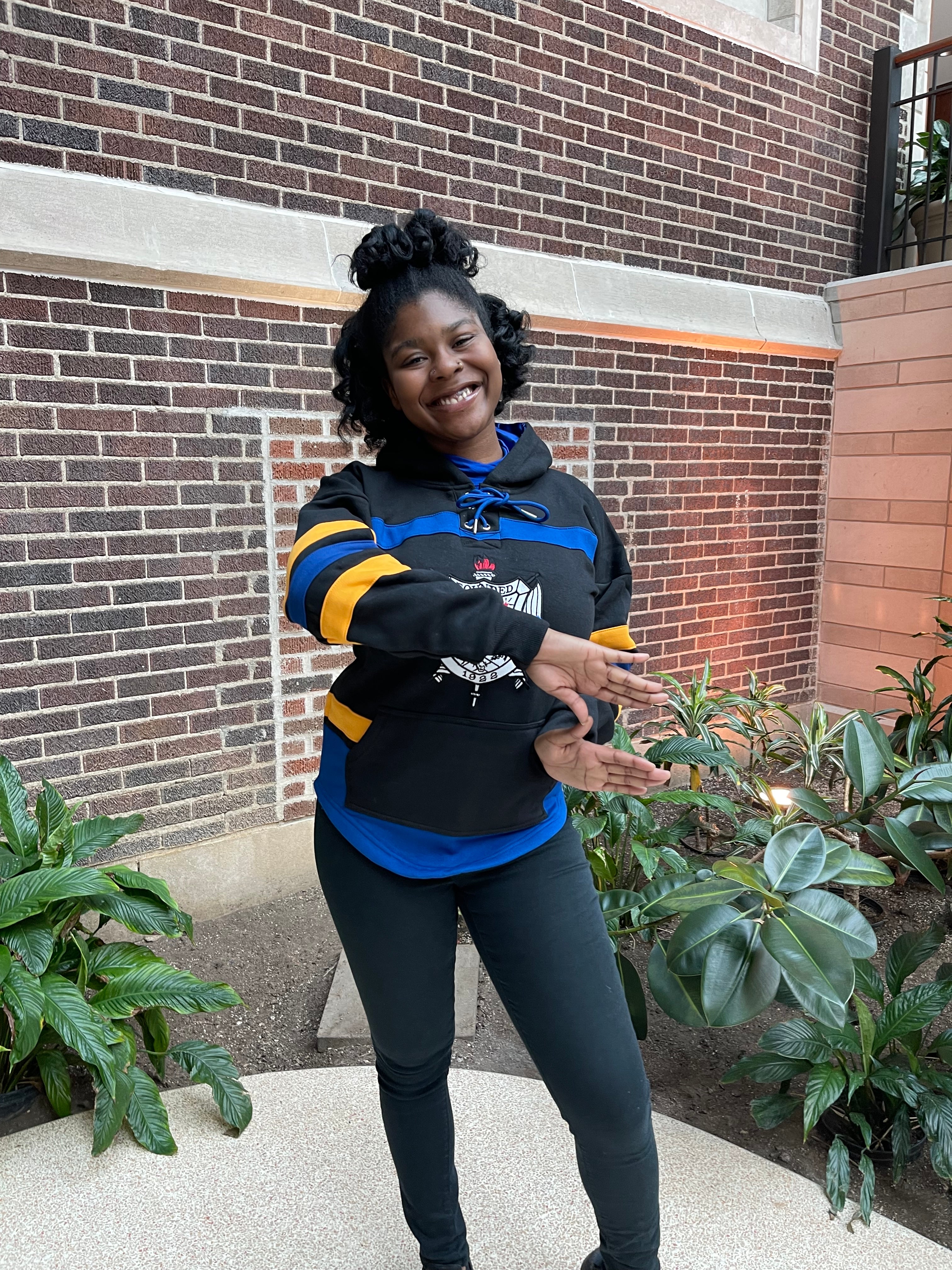 SGRho Black Hockey Hoodie Unisex