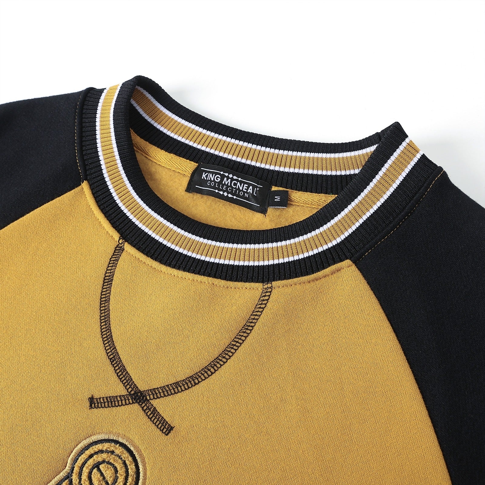 Mason Gold/Black Crest Chenille Crewneck