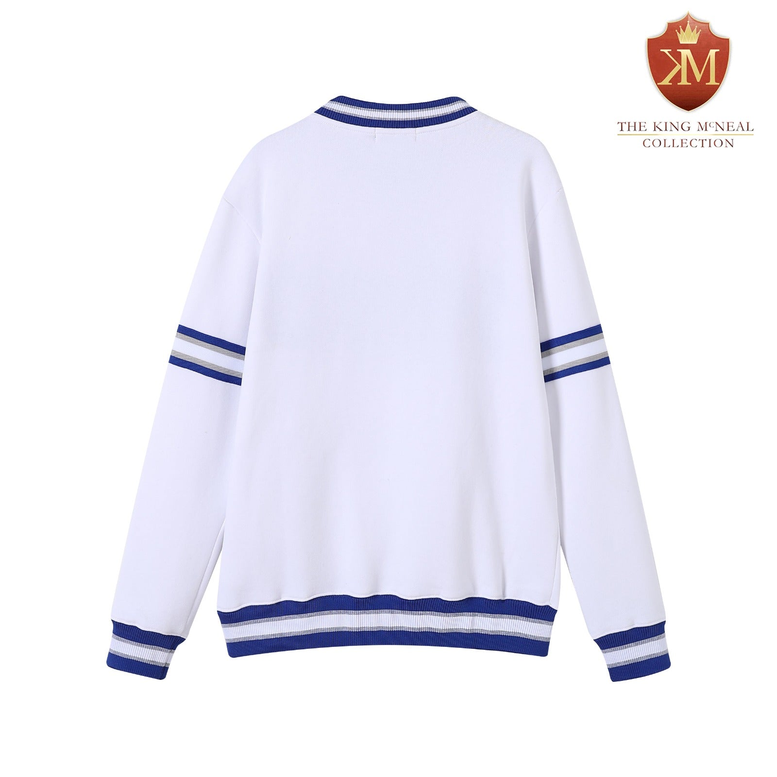 1920 White Striped Chenille Crewneck (Unisex Size)