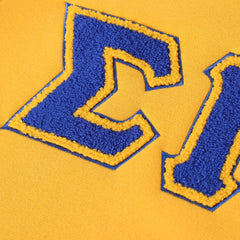 SGRho Gold Chenille Pocket Crewneck