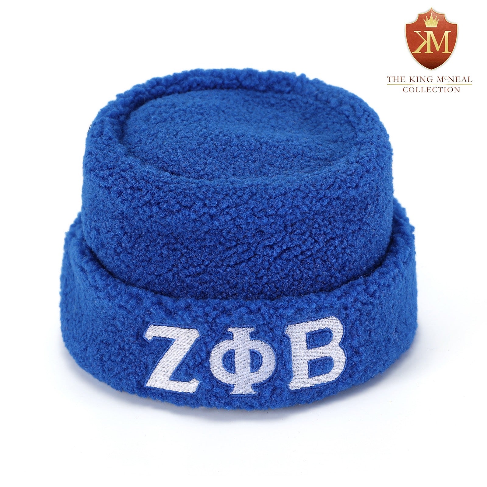 Zeta Blue Sherpa Beanie Hat