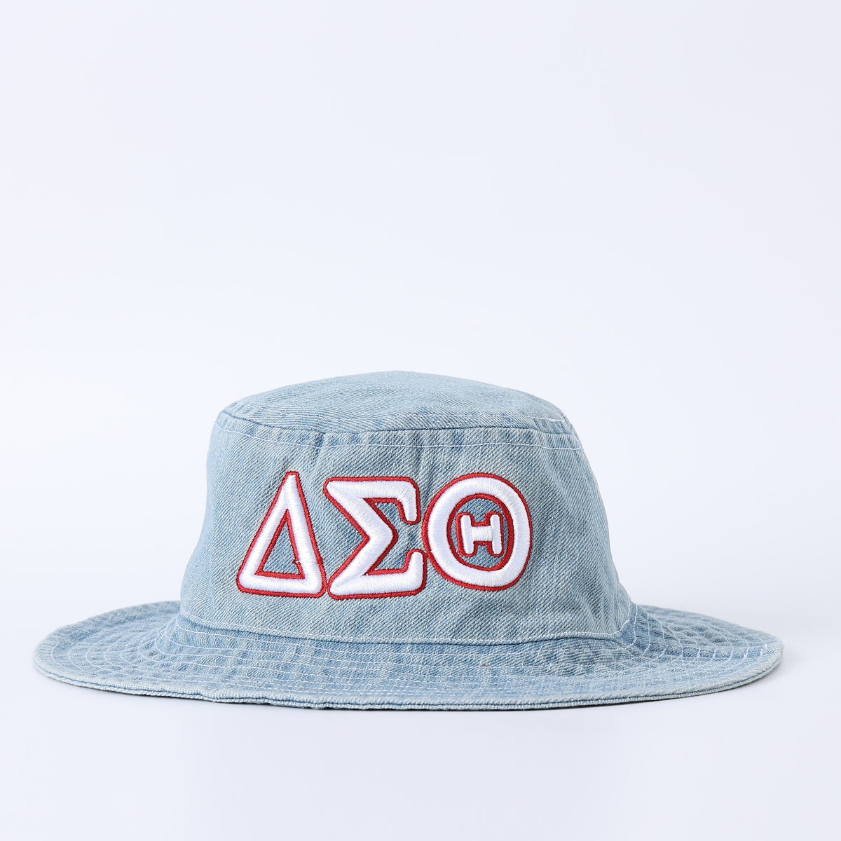 Delta Denim White Letter Boonie Hat