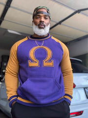 Omega Purple Ω Chenille Crewneck