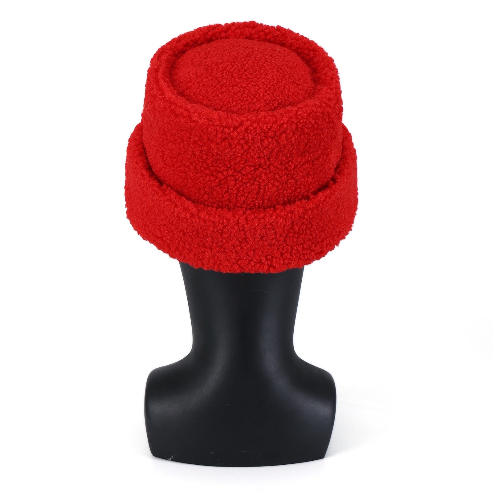 Delta Red Sherpa Beanie Hat