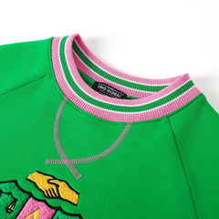 AKA Green Chenille Crest Crewneck (Unisex Size)