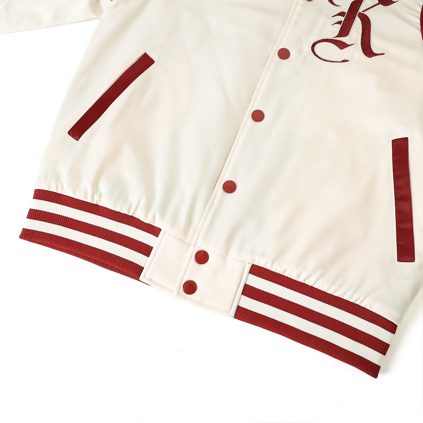 Kappa Cream Bomber Jacket