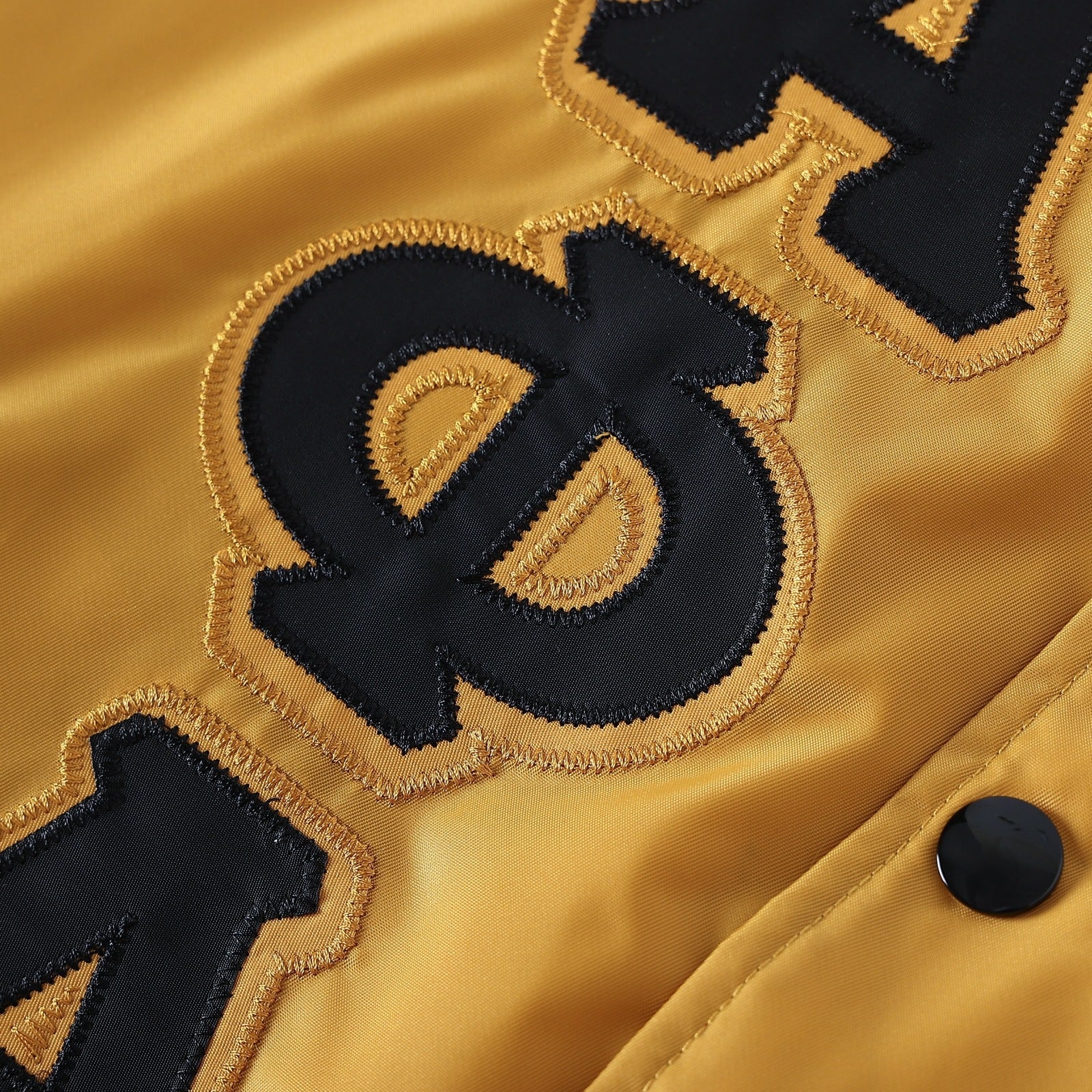 Alpha Old Gold Bomber Jacket Custom Lining