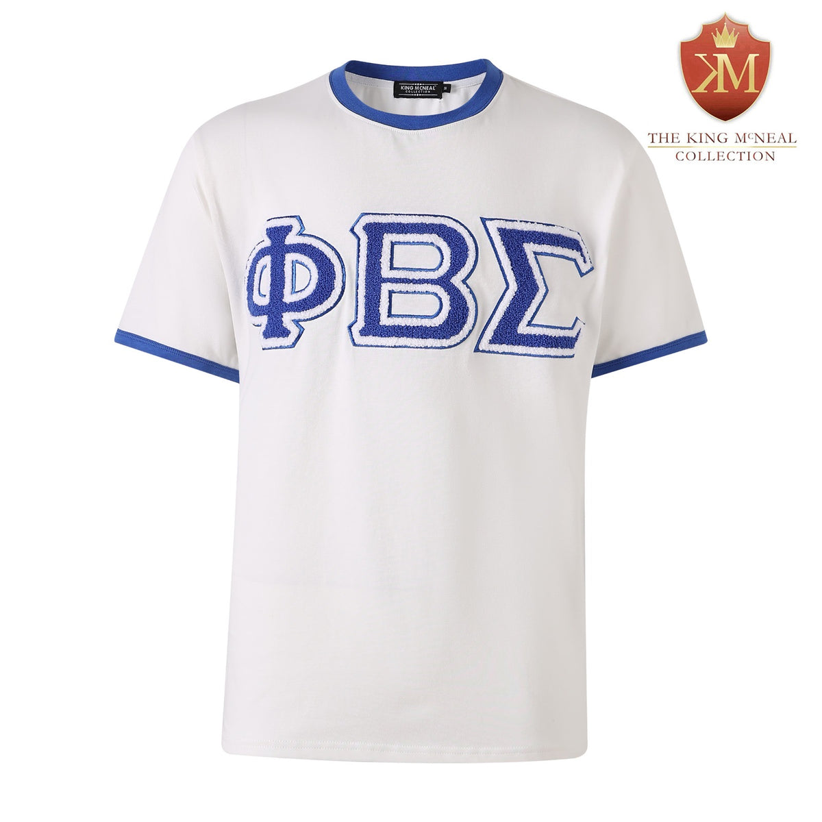 Premium Sigma Chenille letter ringer t shirt