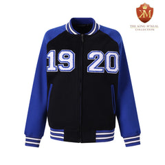 Zeta Black 1920 Varsity Fleece Jacket