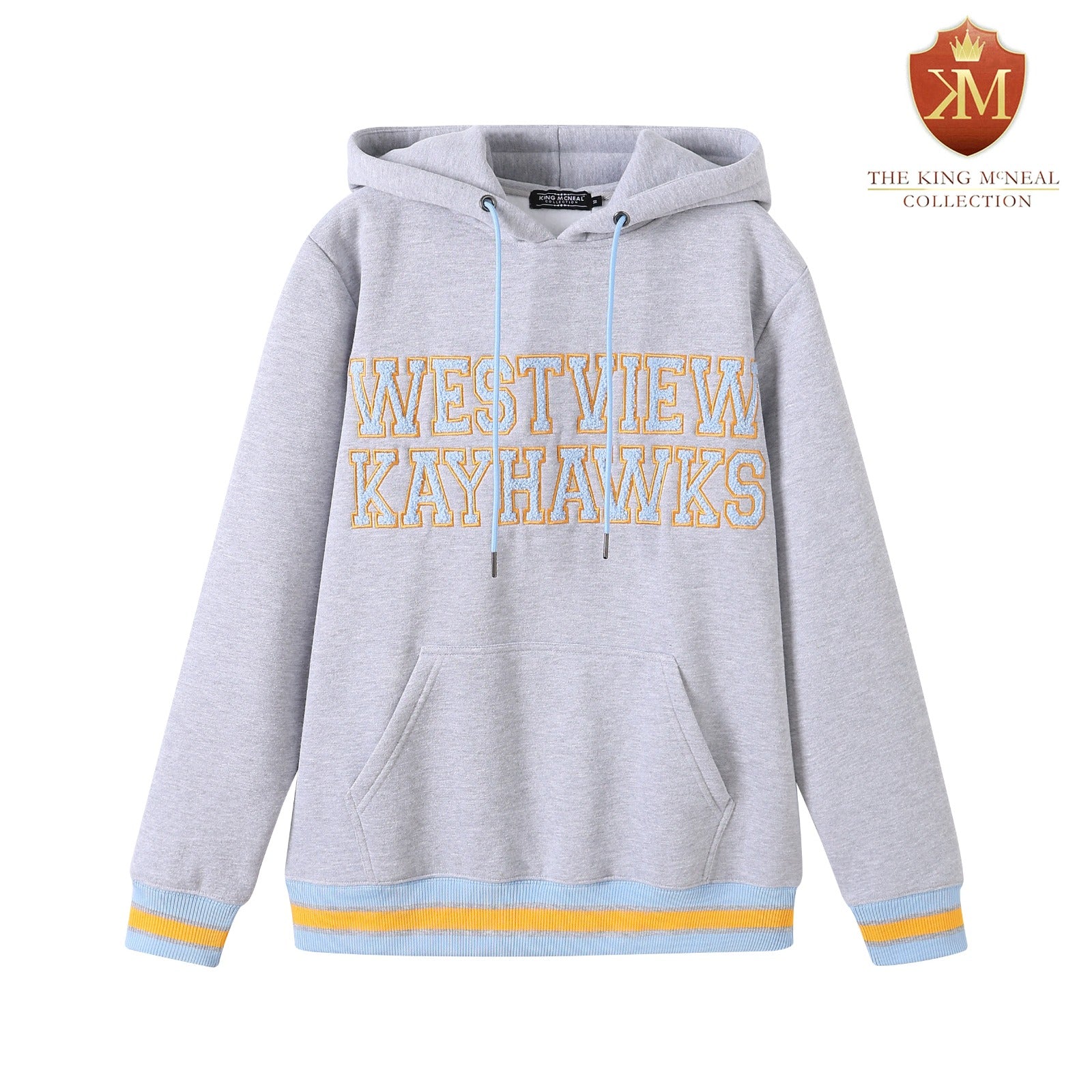 Westview Kayhawks Grey Hooded Sweatshirt