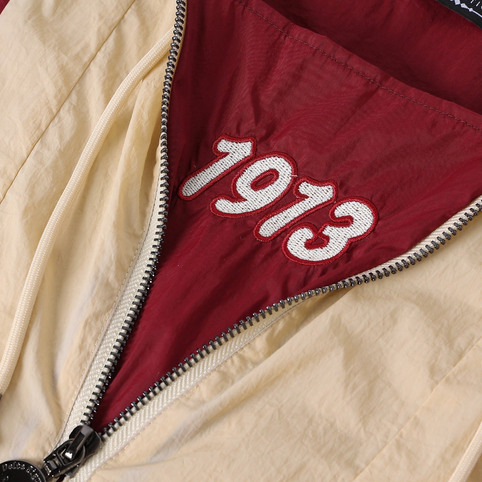 Delta Crimson Half Zip Windbreaker Jacket