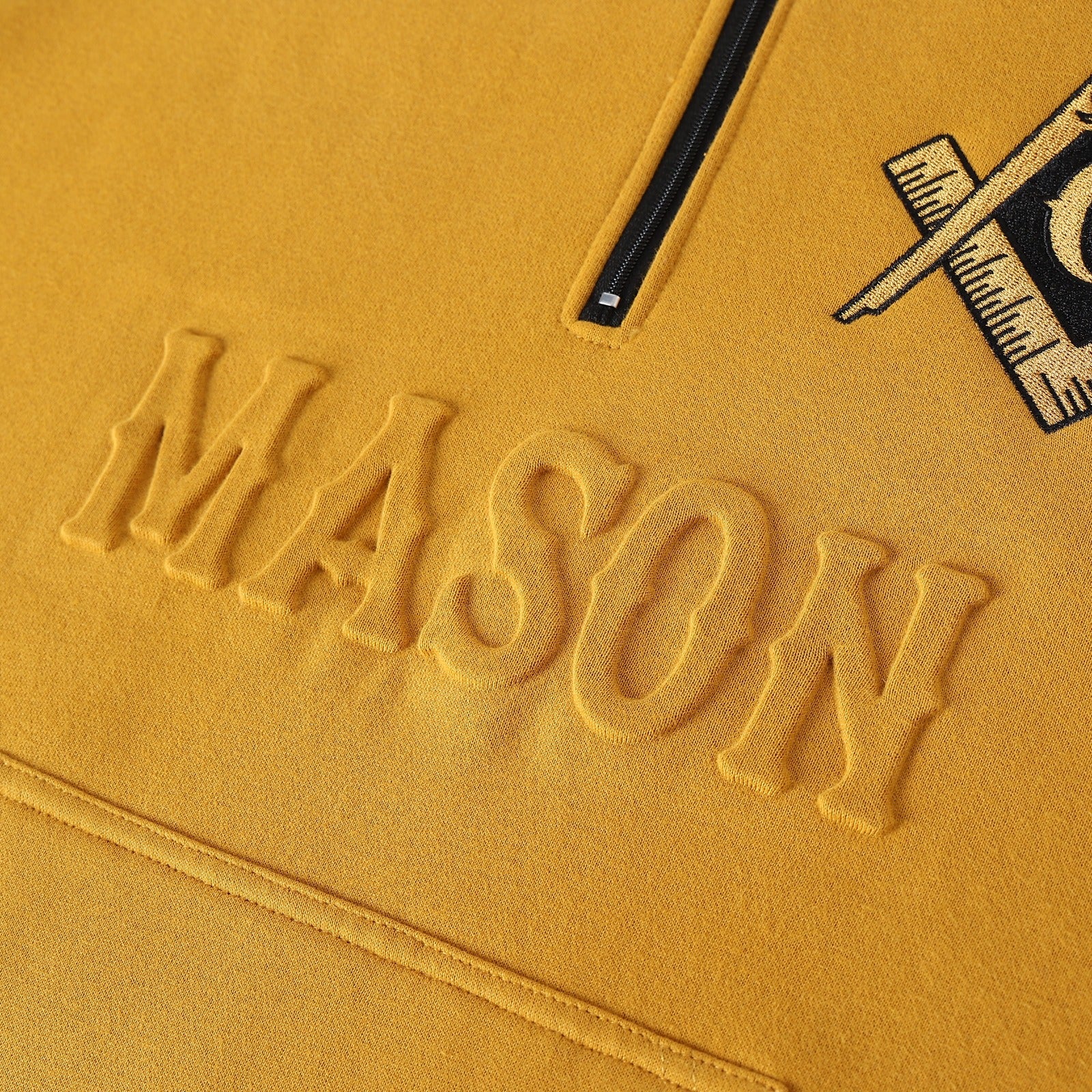 Mason Gold Quarter Zip Sweatshirt