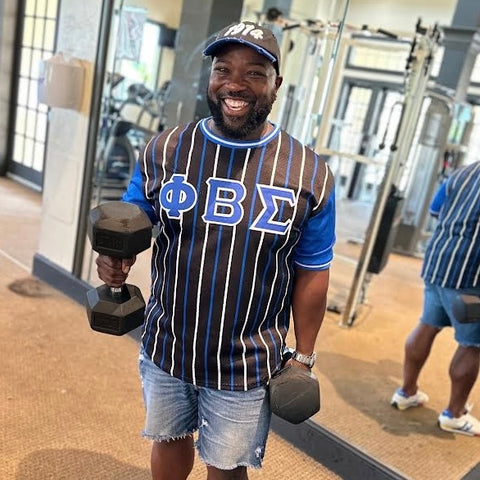 Phi Beta Sigma 7 Full Button Baseball Jersey