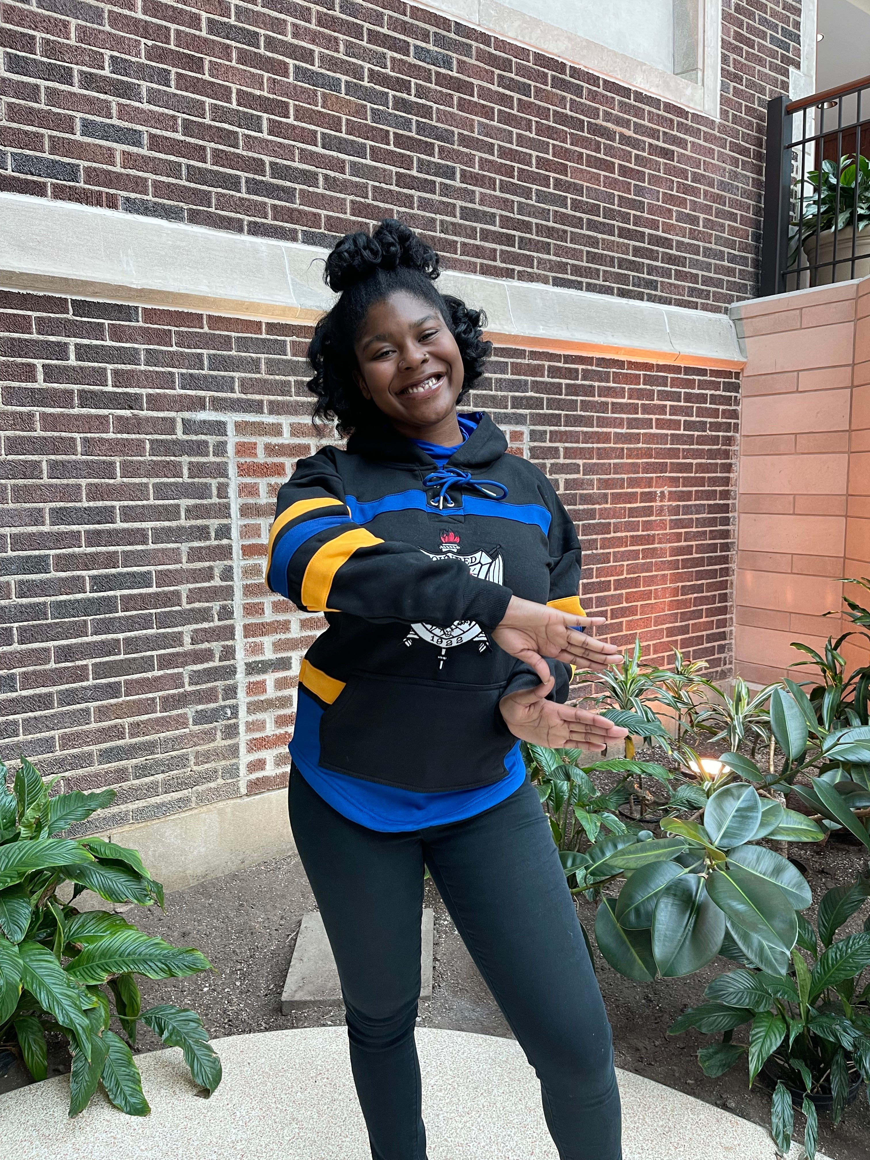 SGRho Black Hockey Hoodie Unisex