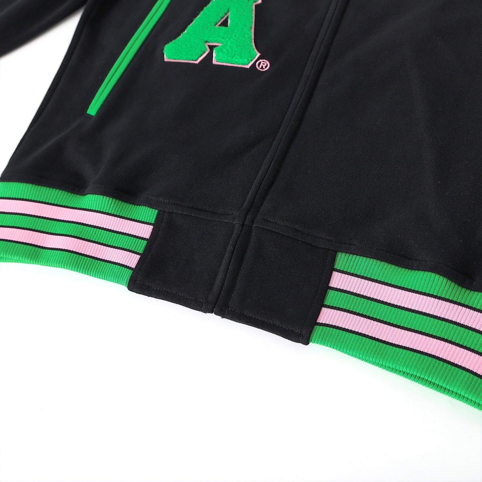 AKA Black Fleece Letterman Jacket (Unisex Size)