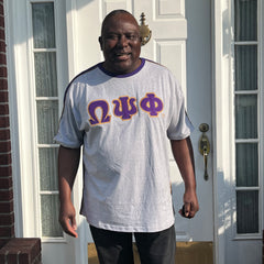 Omega Psi Phi Letter Grey Premium Shirt