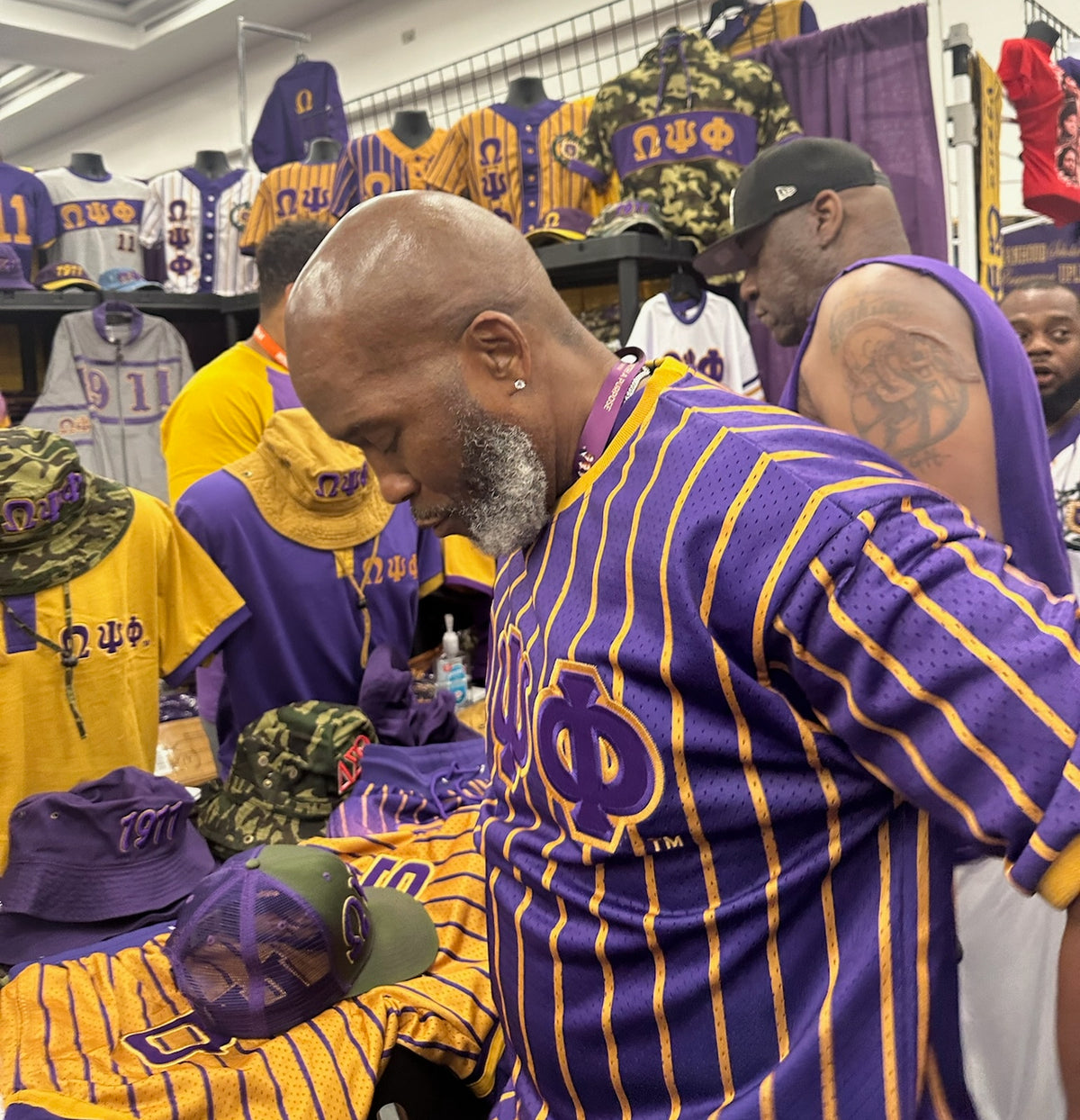 Omega Psi Phi Pinstripe Baseball Jersey