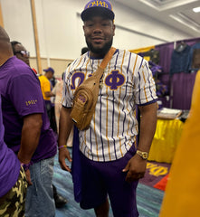 Omega Psi Phi Pinstripe Baseball Jersey