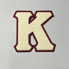 Kappa “K” Cream Chenille Patch