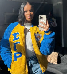 SGRho Reversible Sherpa Bomber Jacket