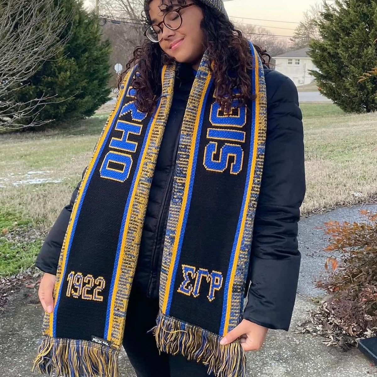 Sigma Gamma Rho Black Scarf