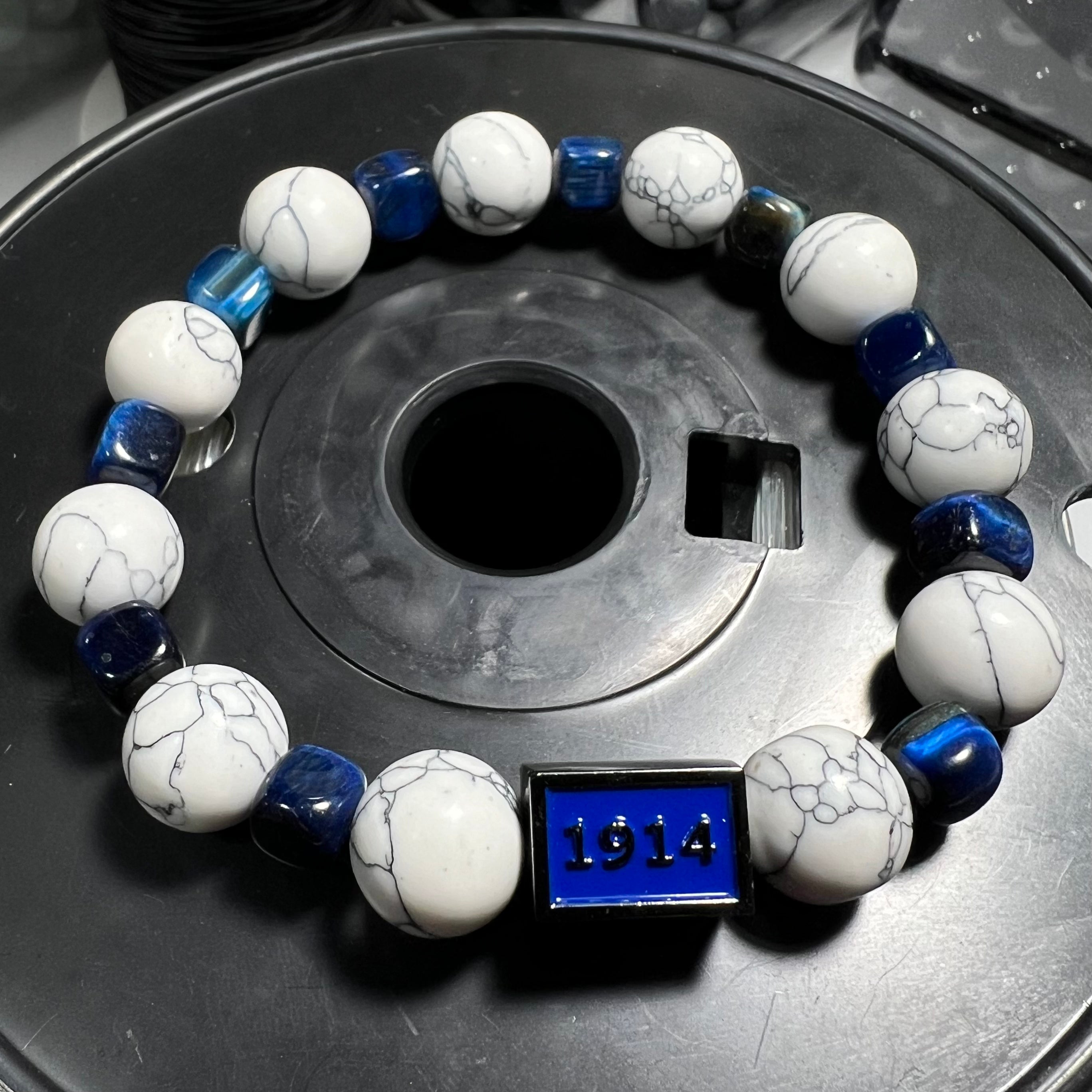 Sigma Blue and White Rec Bracelet