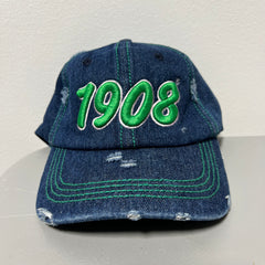 “1908” Dark Denim Washed Hat