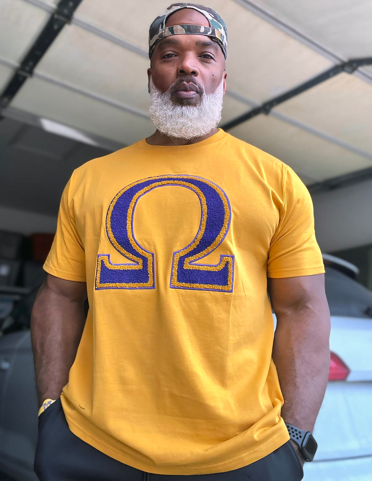 Omega Premium Old Gold Chenille T-Shirt