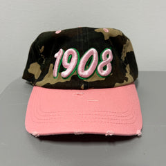 AKA 1908 Camo/Pink Hat