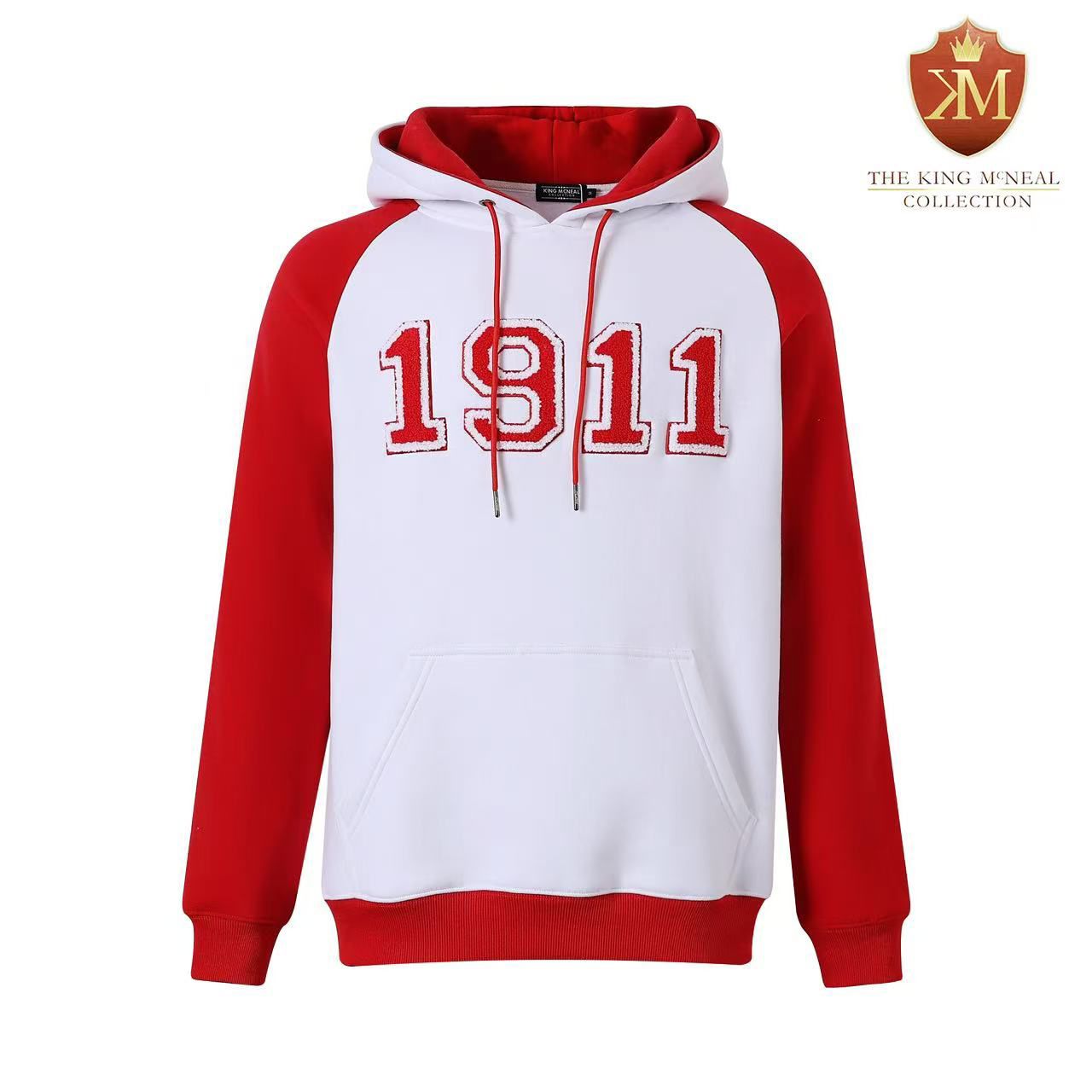 1911 Kappa Red/White Chenille Hoodie