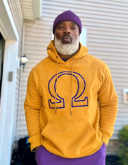 Omega Gold Ω Chenille Hoodie