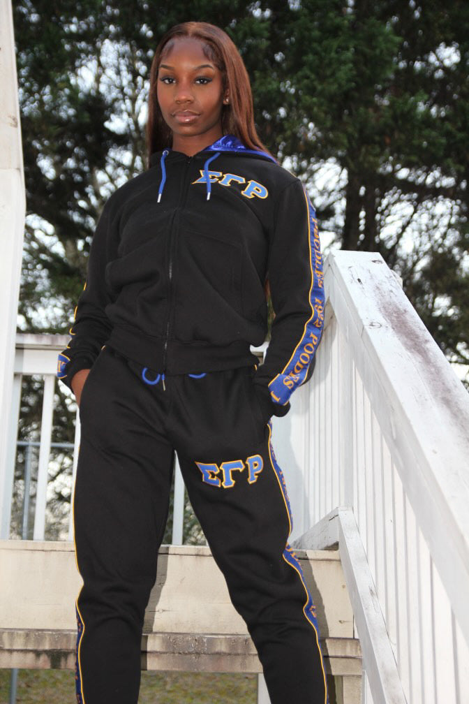 SGRho Black Tapered Jacket (Unisex Size)