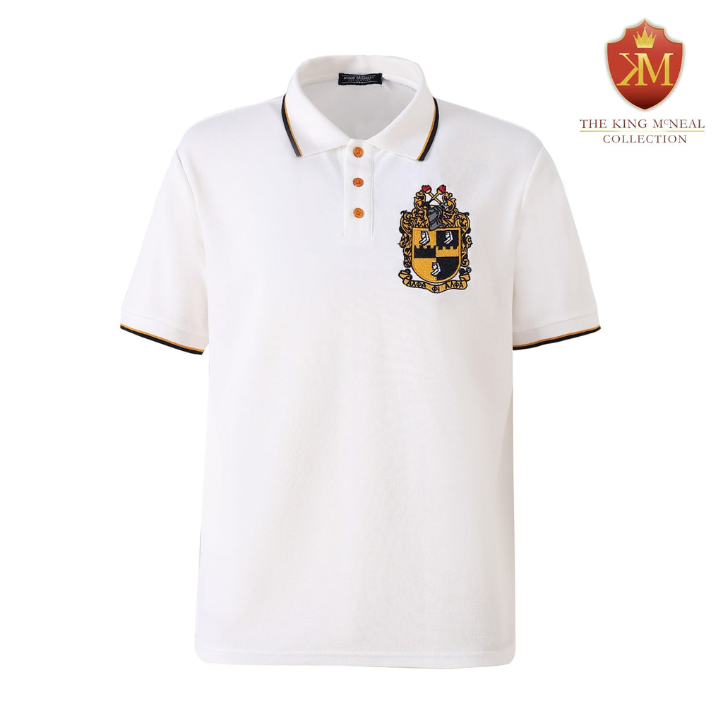 Alpha Phi Alpha Colorblock Embroidered Old Gold Baseball Jersey