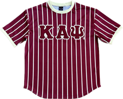 Kappa Crimson Pinstripe Baseball Jersey