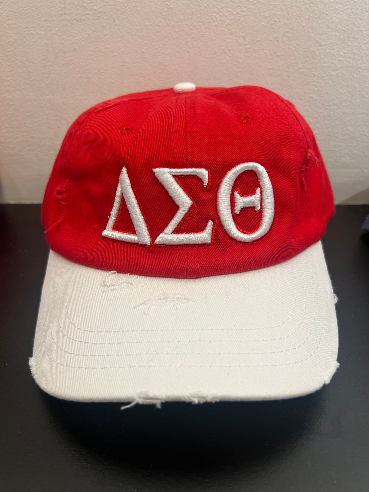 Delta Sigma Theta Red & White Hat