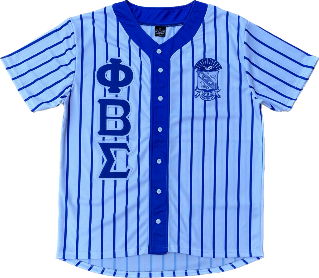 Phi Beta Sigma 7 Full Button Baseball Jersey