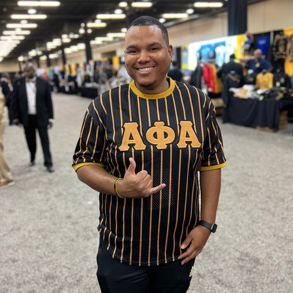 Alpha Phi Alpha Striped Baseball Jersey in 2023