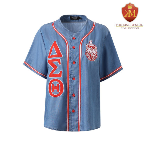 Delta Black Pinstripe Baseball Jersey – The King McNeal Collection