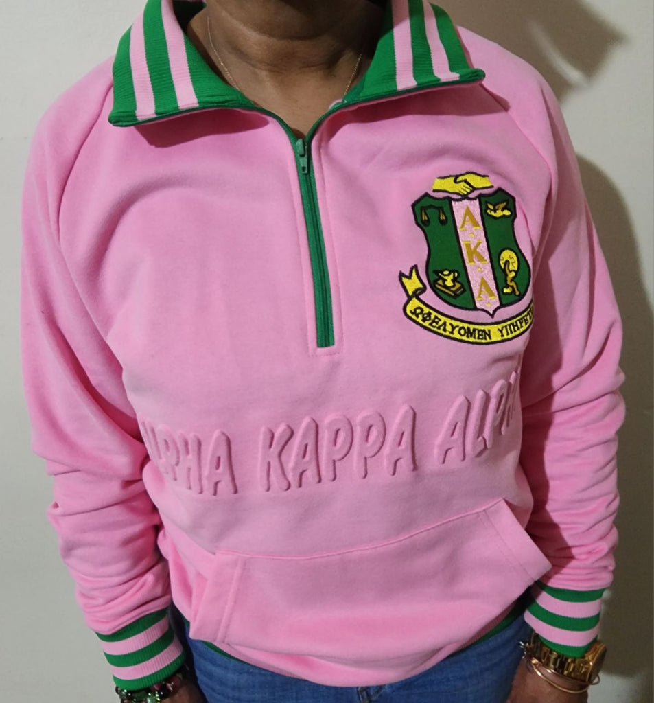 AKA Quarter Zip Sweatshirt Unisex – The King McNeal Collection