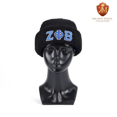 Zeta Black Sherpa Beanie Hat